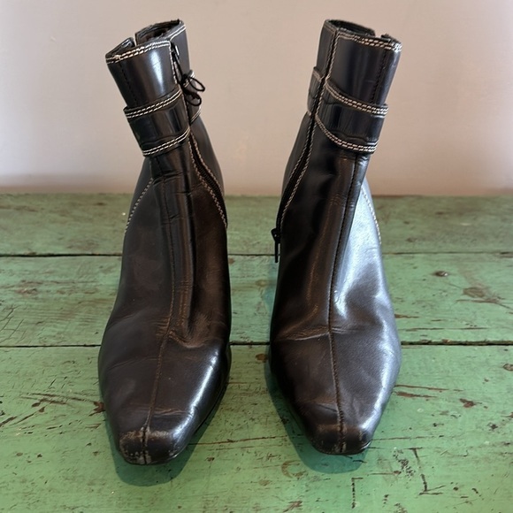 Women’s Predictions Black Leather Ankle Boot Size 7 - Picture 2 of 10